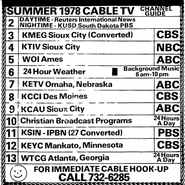 Broadcast History: Early Cable System Carried Channels From Six Markets ...